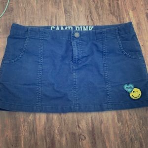 Blue corduroy mini skirt from VS Pink
